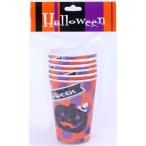 【在庫限り】ハロウィン ペーパーカップ  ドット 6PCS オレンジ