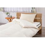 【在庫限り】冬物処分[セミダブル]ホワイトダックダウン羽毛布団(ダウン70%使用) アイボリー