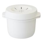 【在庫限り！早い者勝ち】スケーター MWMR1 電子レンジスチームご飯メーカー ホワイト