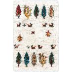 プレーベル マット ハイク 70x120cm アイボリー ※防炎・遊び毛出にくい・ホットカーペットカバー対応