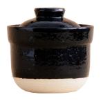 ショッピング土鍋 プライムダイレクト 伊賀ノ匠 レンジ土鍋 0.5合〜1合炊き 伊賀焼土鍋 電子レンジ専用 ブラック IG01