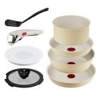 ティファール(T-FAL) インジニオ・ネオ IHパレット ハニーベージュ セット8 L835S8 ガス火IH両対応