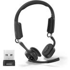 ショックス ワイヤレス 骨伝導イヤホン Bluetooth+専用ドングルUSB Type-A 最大15時間 USB-C OpenMeet UC SKZ-EP-000047 ブラック系