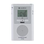 ショッピングラジオ 東芝 AX-PR30(W) ポケットラジオ デカ文字表示液晶パネル搭載 LEDライト付 ホワイト