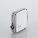  Elecom CCD-H24WH CD/DVD кейс semi твердый застежка-молния имеется стильный место хранения 24 шт. входит белый 