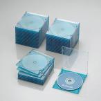  Elecom CCD-JSCS50CBU CD/DVD/Blu-ray тонкий пластиковый кейс 1 шт. входит 50 упаковка толщина примерно 5mm прозрачный голубой 