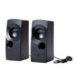 エレコム MS-P09UBK  パソコン用2.0ch重低音スピーカー USBオーディオタイプ