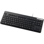  Elecom TK-FCM107KBK проводной клавиатура USB-A подключение men b Len легкий удар . ощущение тонкий антибактериальный цифровая клавиатура нет Windows11 черный 