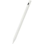 エレコム P-TPACSTAP02WH タッチペン 充電式 スタイラスペン 極細 ペン先 2mm マグネット付 iPad ホワイト