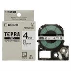 ショッピングテプラ 白ラベルテープ 「テプラPRO」(白テープ／黒文字／4MM幅)        SS4K