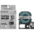キングジム  「TEPRA(テプラ)PRO」マットラベル 透明／黒文字 12mm