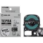 ショッピングテプラ テプラPROテープカートリッジ 透明 白文字 9mm