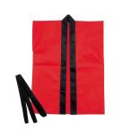 アーテック カラー不織布ハッピ子供用袖無 S 赤 4106