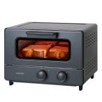 ショッピングオーブントースター テスコム TSB60A-K オーブントースター 4枚焼き 無段階温度調節 タイマー30分 遠赤外線ヒーター パンくずトレイ付 ブラック