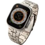 エレコム AW-49BDTITSV Apple Watch 49／45／44／42mm／バンド／チタン／シルバー AW49BDTITSV