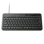  Elecom TK-CM10UMKBK проводной клавиатура men b Len цифровая клавиатура отсутствует compact Caps Lock недействительный . переключатель японский язык расположение легкий удар . ощущение антибактериальный черный 