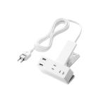  Elecom T-U05-3225WH разветвитель удлинитель USB есть 2.5m( розетка ×3 USB-A×2) зажим тип . защита пыль предотвращение shutter USB порт колпак есть белый 