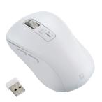 na бегемот cocos nucifera MUS-DKF242W двойной тихий звук 5 кнопка BLUE LED мышь M размер Bluetooth*USB беспроводной подключение Windows mac соответствует белый 