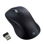 na бегемот cocos nucifera MUS-DKF243BK двойной тихий звук 5 кнопка BLUE LED мышь L размер Bluetooth*USB беспроводной подключение Windows mac соответствует черный 