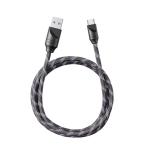 FIIO FIO-TRUST-LD-TC2M аудио кабель USB Type-C to Type-A серебряный металлизированный нет кислород медь линия принятие 100cm черный 