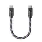 FIIO FIO-TRUST-LT-TC7S аудио кабель USB Type-C to Type-C серебряный металлизированный нет кислород медь линия принятие 10cm черный 