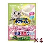 ユニ・チャーム デオトイレふんわり香る消臭・抗菌サンド ホワイトフローラルの香り ３．８Ｌ 【4個セット】