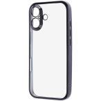 レイ・アウト iPhone17 ソフトケース 精密設計 フレームメッキ ／ ブラック RT-P52PFC2／BM