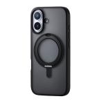  Elecom PM-A25AMAGSTBK iPhone 17 кейс hybrid покрытие MAGKEEP 360 раз вращение подставка есть черный 