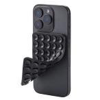  Elecom P-TKPTSUC01BK смартфон держатель двусторонний присоска подходит для всех моделей мощный фиксация анимация просмотр собственный .. стена зеркало стекло наклеен силикон compact TakoPita черный 