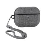  Elecom AVA-AP07CCGY AirPods Pro 3 кейс MagSafe соответствует ткань style TPU ударопрочный с ремешком падение предотвращение серый 