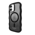 ケイト・スペード ニューヨーク KS054352 Wavy MagSafe iPhone 16用ケース Nightfall  クリア・ブラック系