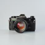 【SERVICED &amp; TESTED】 Canon キヤノン AE-1 Program Black + FD 50mm F/1.4 S.S.C. MF フィルム一眼レフカメラ