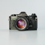 【CLA’d】 Canon キヤノン AE-1 Program Black + New FD 50mm F/1.4 MF フィルム一眼レフカメラ