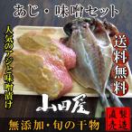 敬老の日ギフト 干物 ひもの 伊豆 海産物 あじ・味噌セット 2種4品 セット 自家製 無添加 お歳暮 お年賀 お祝い お礼 父の日 母の日 敬老の日 ギフト