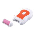 電動 爪切り & かかとローラー 約幅6.8×奥行10×高さ3cm お掃除ブラシ付き 電池式 携帯便利 プレゼント