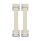 (まとめ)キングジム 地震対策ゴムストッパー160 シロ GS160シロ 1組(2本) 〔×3セット〕
