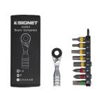 SIGNETsig сеть 9 пункт входить Short Mini набор трещеток плюс * минус * шестиугольник bit * с футляром черный 22092