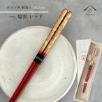 箸 単品 瑞雲 レッド 21cm かわいい 【ギフトラッピング付】 メール便