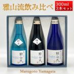 日本酒 日本酒セット 酒 飲み比べセット 雅山流 300ml x 3本 極月・如月・スパークリング 化粧箱入 送料無料 新藤酒造 山形 日本酒 クール便 お酒