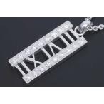 ティファニー アトラス バー ペンダント ネックレス K18WG ホワイトゴールド ダイヤモンド【美品】