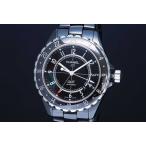 シャネル H2012 J12 GMT ブラックハイテクセラミック メンズ 42mm オートマ 黒