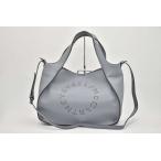 ステラマッカートニー ロゴ クロスボディ トートバッグ ショルダーバッグ ヴィーガンレザー ライトブルー 513860【新品同様】