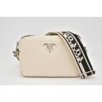プラダ ヴィッテロダイノ ソフトレザー スモール ショルダーバッグ ホワイト 1BH082