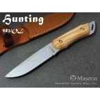 Maserin/(マセリン) #982/OL ハンティング/オリーブウッド シースナイフ