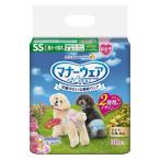 ユニ・チャーム マナーウェア 女の子用 SSサイズ ピンクリボン・青リボン [犬用 おむつ 超小型犬用 小型犬用 ドッグ 吸収ウェア そそう 生理] 38枚 爆買