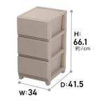 JEJa stage te Connie si-vo3 уровень ширина 34× глубина 41.5× высота 66.1cm [ место хранения мебель грудь шкаф одежда ] серый ju[ клиент сборка товар ]. покупка 