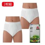 GUNZE グンゼ SV61302 やわらか肌着 スパンブリーフ(前あき) 2枚組 ホワイト [男性 下着 パンツ 綿100％ 抗菌 防臭] Lサイズ 爆買