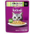 マースジャパン カルカン パウチ 4種のおいしさ まぐろ・たい・白身魚・ほたてだし入り [キャットフード ウェット 猫用] 60g 爆買