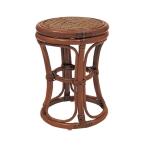 ラタンワールド ラタンスツール [イス 籐椅子 腰掛け 籐製 軽い 和風 和モダン アジアン] C4121HR ブラウン