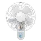 ショッピング壁掛け扇風機 TEKNOS テクノス 30cm 壁掛けフルリモコン扇風機 5枚羽根 [冷房用品 空気循環 首振り] KI-W283R ホワイト